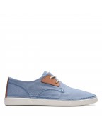 Men's Blue Textile Sneakers