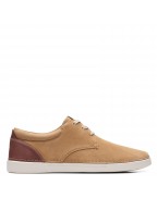 Men's Dark Sand Suede Strap Sneakers