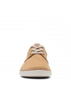 Men's Dark Sand Suede Strap Sneakers