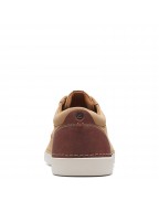 Men's Dark Sand Suede Strap Sneakers