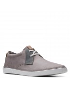 Men's Grey Leather Sneakers