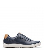 Men's Navy Leather Sneakers