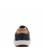 Men's Navy Leather Sneakers