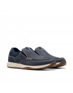Men's Navy Nubuck Loafers
