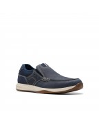 Men's Navy Nubuck Loafers