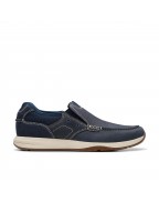 Men's Navy Nubuck Loafers