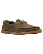 Men's Olive Suede Loafers