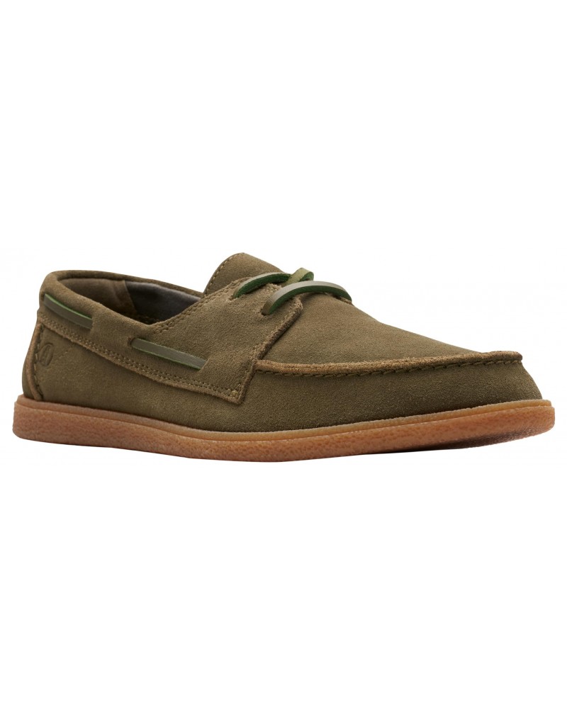 Men's Olive Suede Loafers